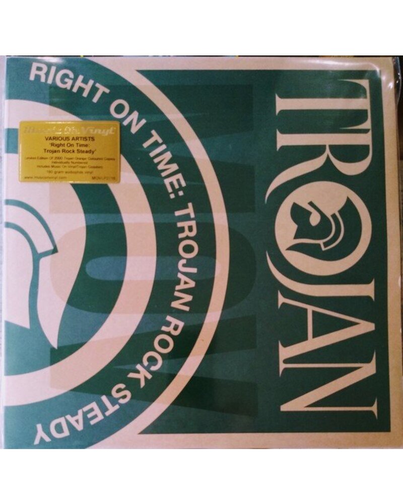 VARIOUS: RIGHT ON TIME - TROJAN ROCK STEADY-COLOURED 2LP