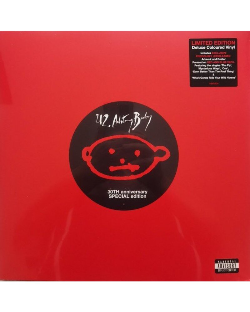 U2: ACHTUNG BABY-COLOURED RED BLUE 2LP