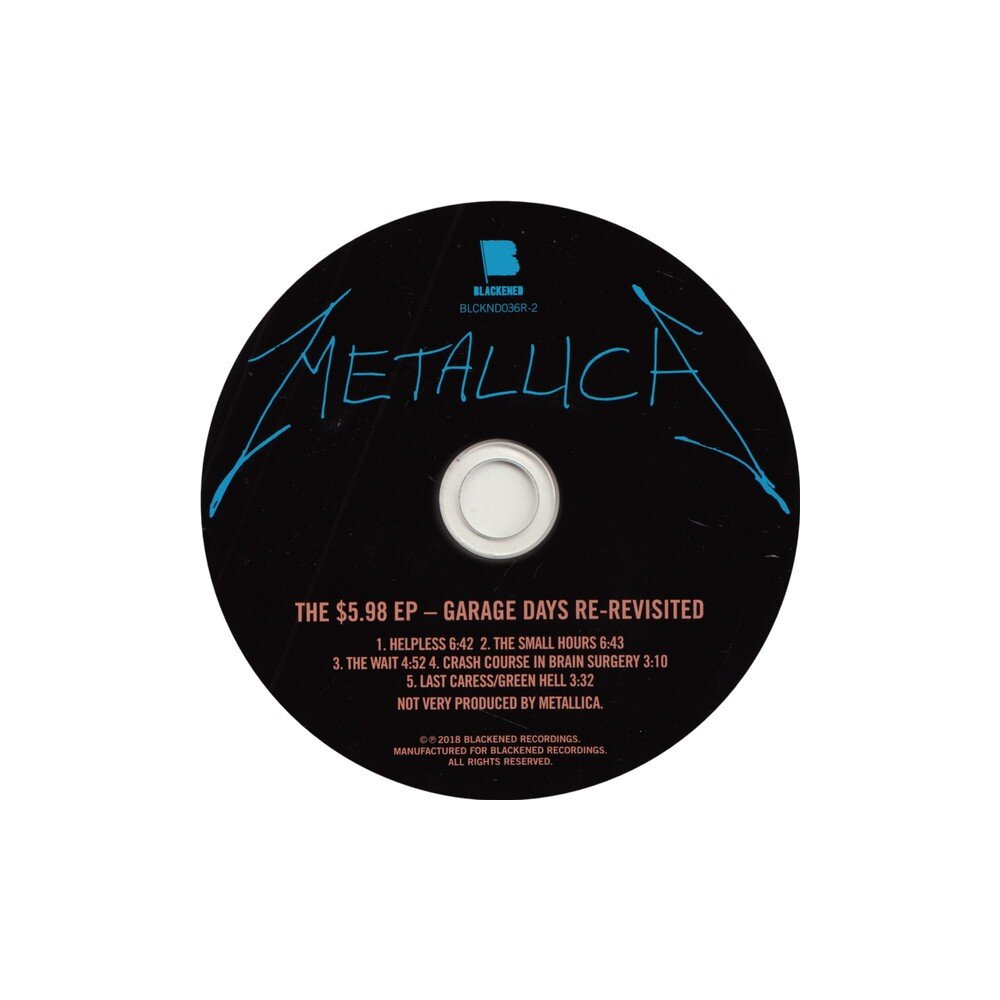 METALLICA: $5.98 EP - GARAGE DAYS RE-REVISITED-LONGBOX CD