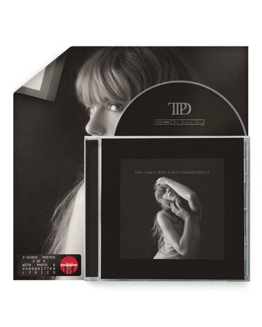 SWIFT TAYLOR: The Tortured Poets Department CD + Bonus Track "The Black Dog" CD