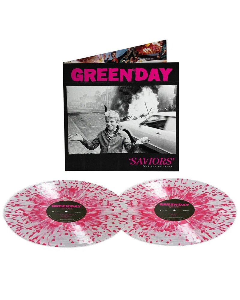 Green Day: Saviors Deluxe Clear with Hot Pink Splatter 2LP