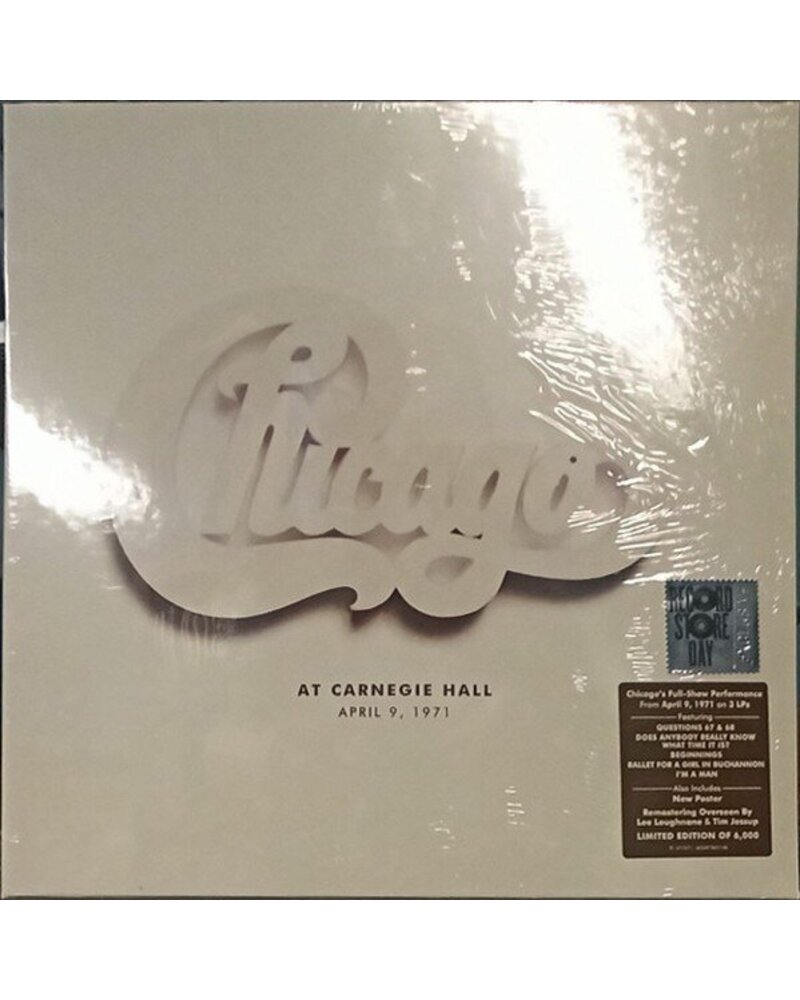 CHICAGO: AT CARNEGIE HALL - APRIL 9, 1971 3LP BOX