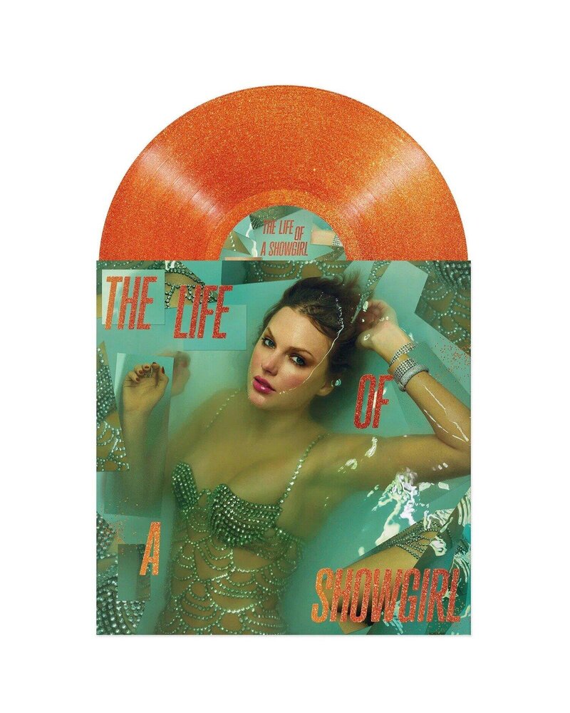 Swift Taylor: The Life Of A Showgirl (Sweat And Vanilla Perfume Portofino Orange Glitter) LP
