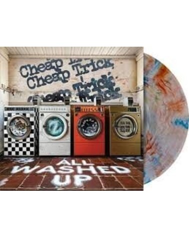 CHEAP TRICK: ALL WASHED UP (Limited Indie Clear with Orange And Blue Marble Vinyl) LP