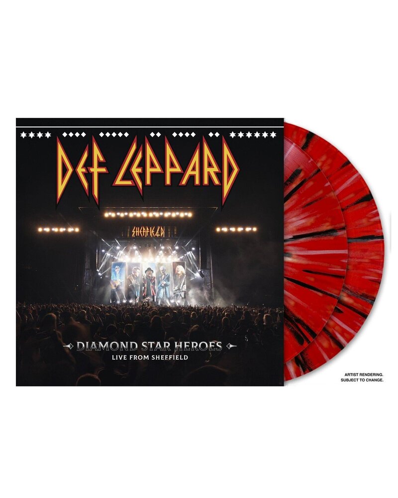 Def Leppard: Diamond Star Heroes Live from Sheffield (Red, White & Black Splatter Vinyl) 2LP