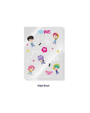 KPOP DEMON HUNTERS: OFFICIAL LIGHT STICK DECO STICKER PACK (SAJA BOYS) (K-POP)